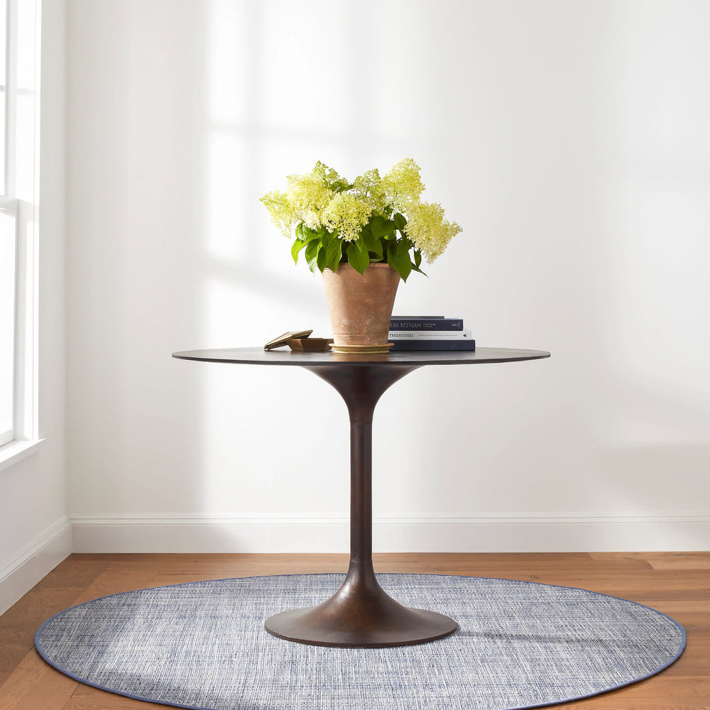 Fusion Handwoven Indoor/Outdoor Custom Rug | Blue