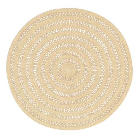 Bowline Handwoven Indoor/Outdoor Round Rug | Natural