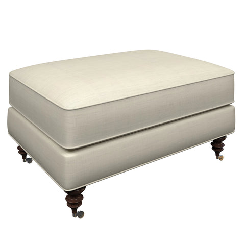 Estate Linen Pearl Grey Norfolk Ottoman