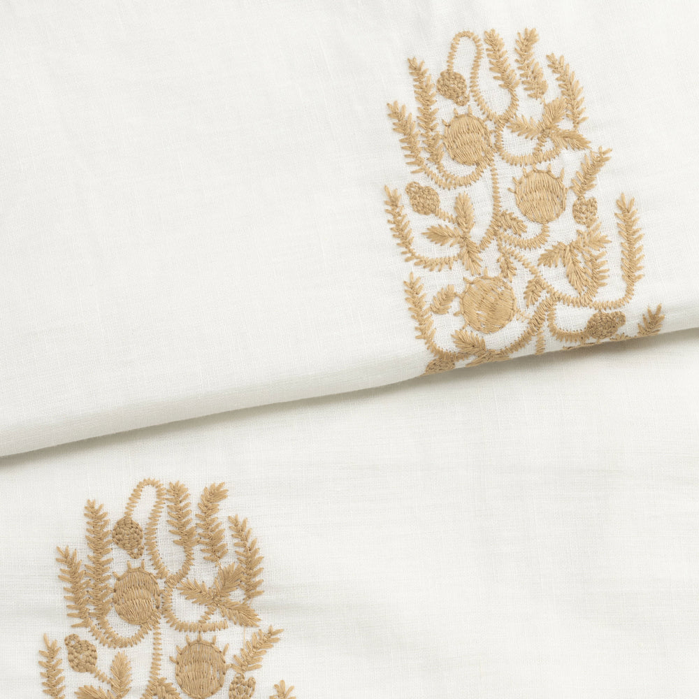 Becca Embroidered Duvet Cover | Gold