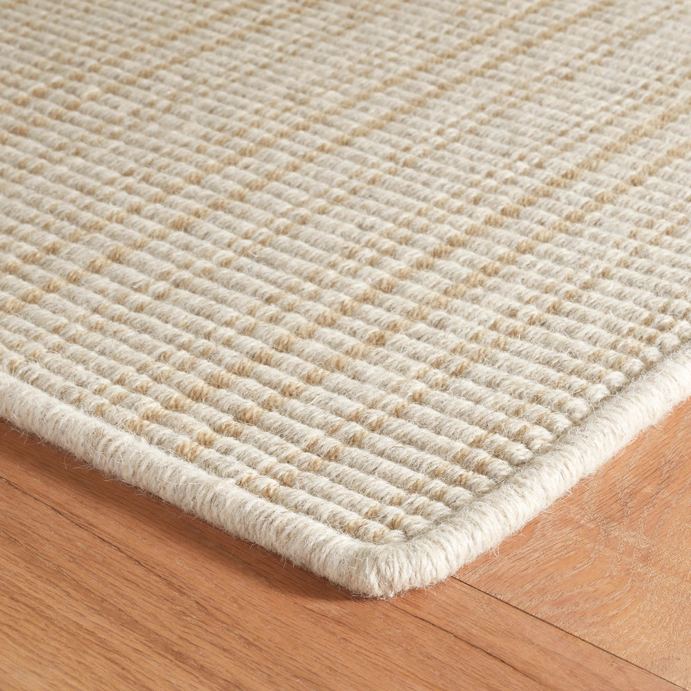 Warren Ticking Gold Woven Wool Custom Rug | Gold