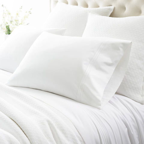 Trio White Pillowcases (Pair)