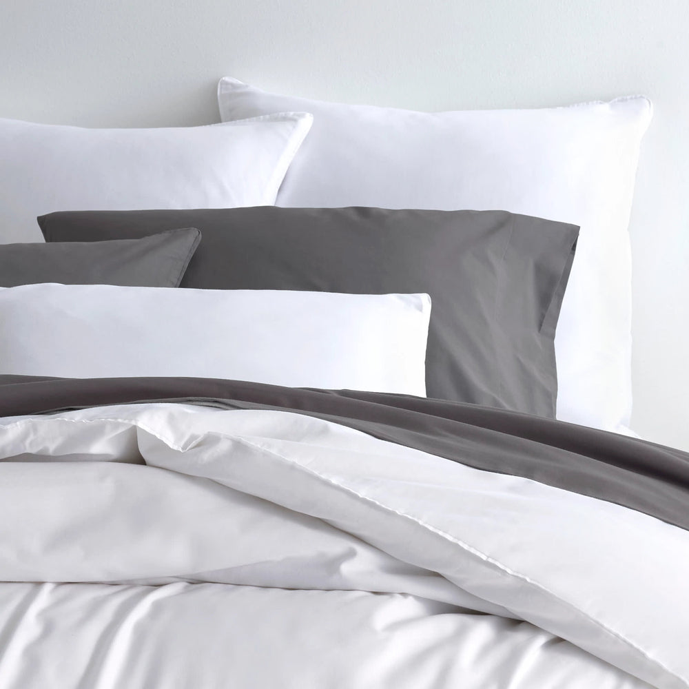 Essential Percale Sham | White