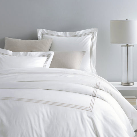 Trio Pearl Grey Duvet Cover