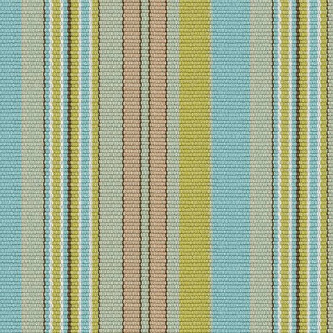 Aquinnah Ticking Multi Machine Washable Rug Swatch