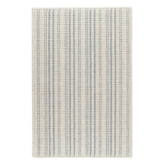 Warren Ticking Woven Wool Custom Rug | Slate