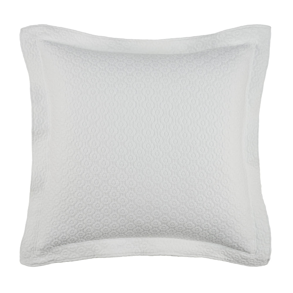 Intaglio Matelasse Sham | White