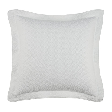 Intaglio Matelasse Sham | White