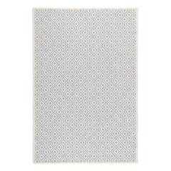 Bayberry Woven Wool Custom Rug | Ivory/Denim