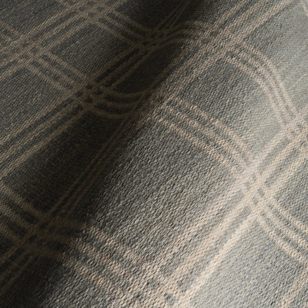 Mason Hand Woven Wool Rug | Slate Blue