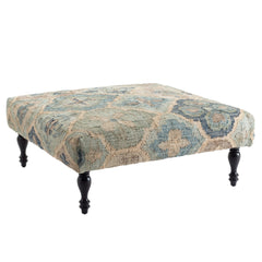 Pali Blue Rug Ottoman Frame