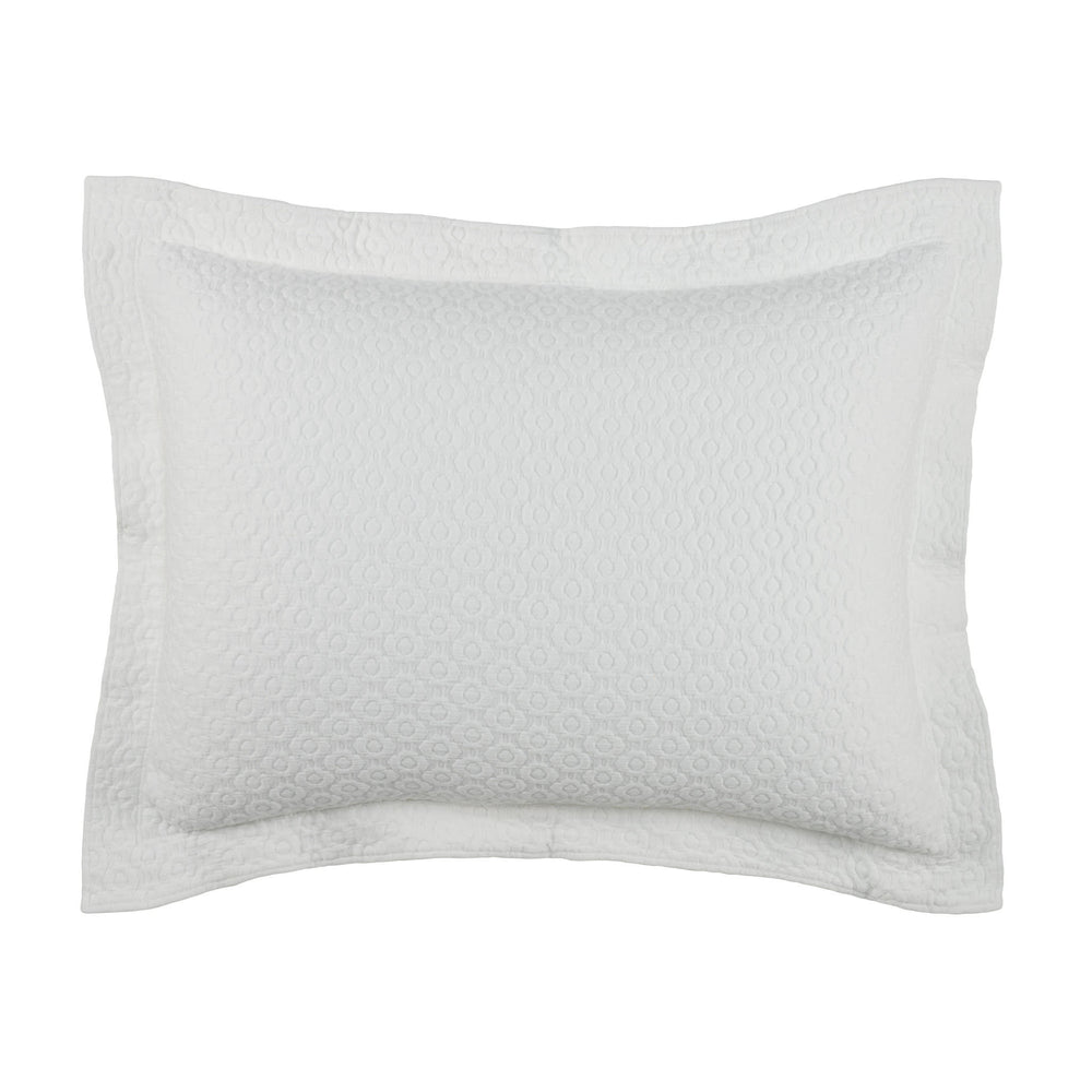 Intaglio Matelasse Sham | White