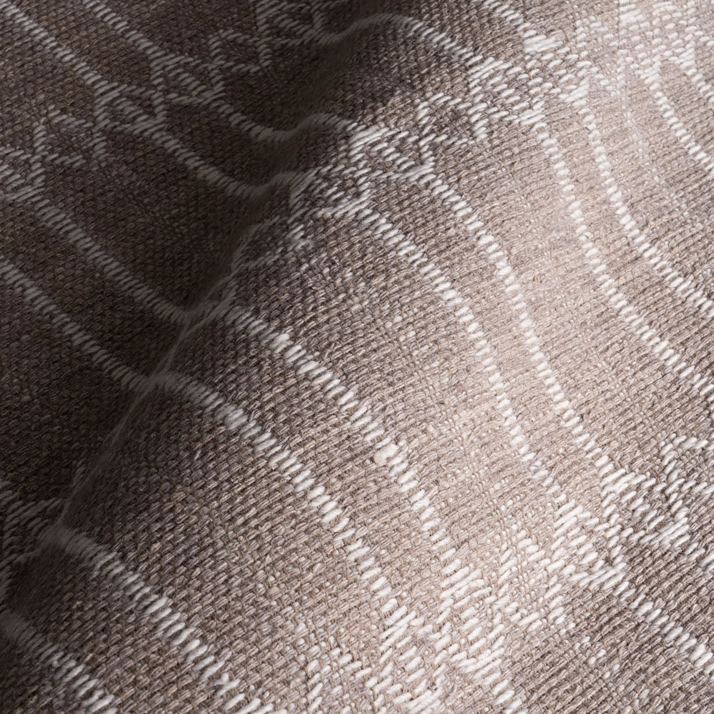 Rowan Hand Woven Wool-Blend Rug | Brown