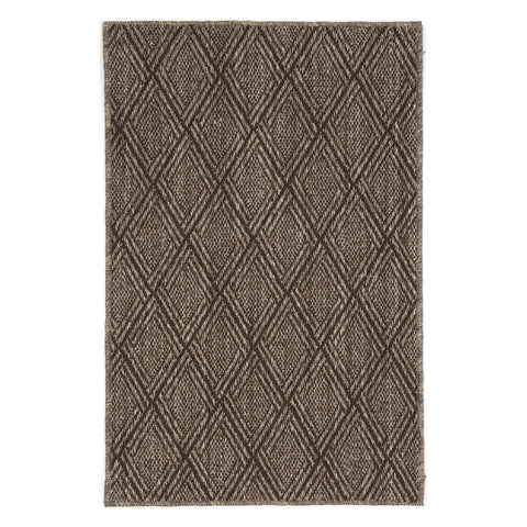 Diamond Woven Sisal Custom Rug | Greige