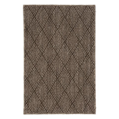 Diamond Woven Sisal Custom Rug | Greige