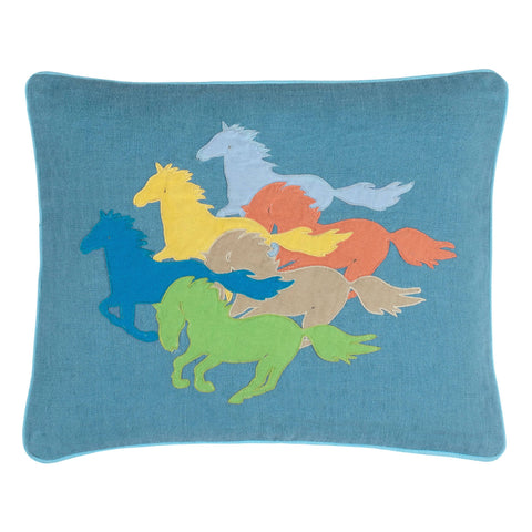 The Drift Applique Delft Decorative Pillow Cover