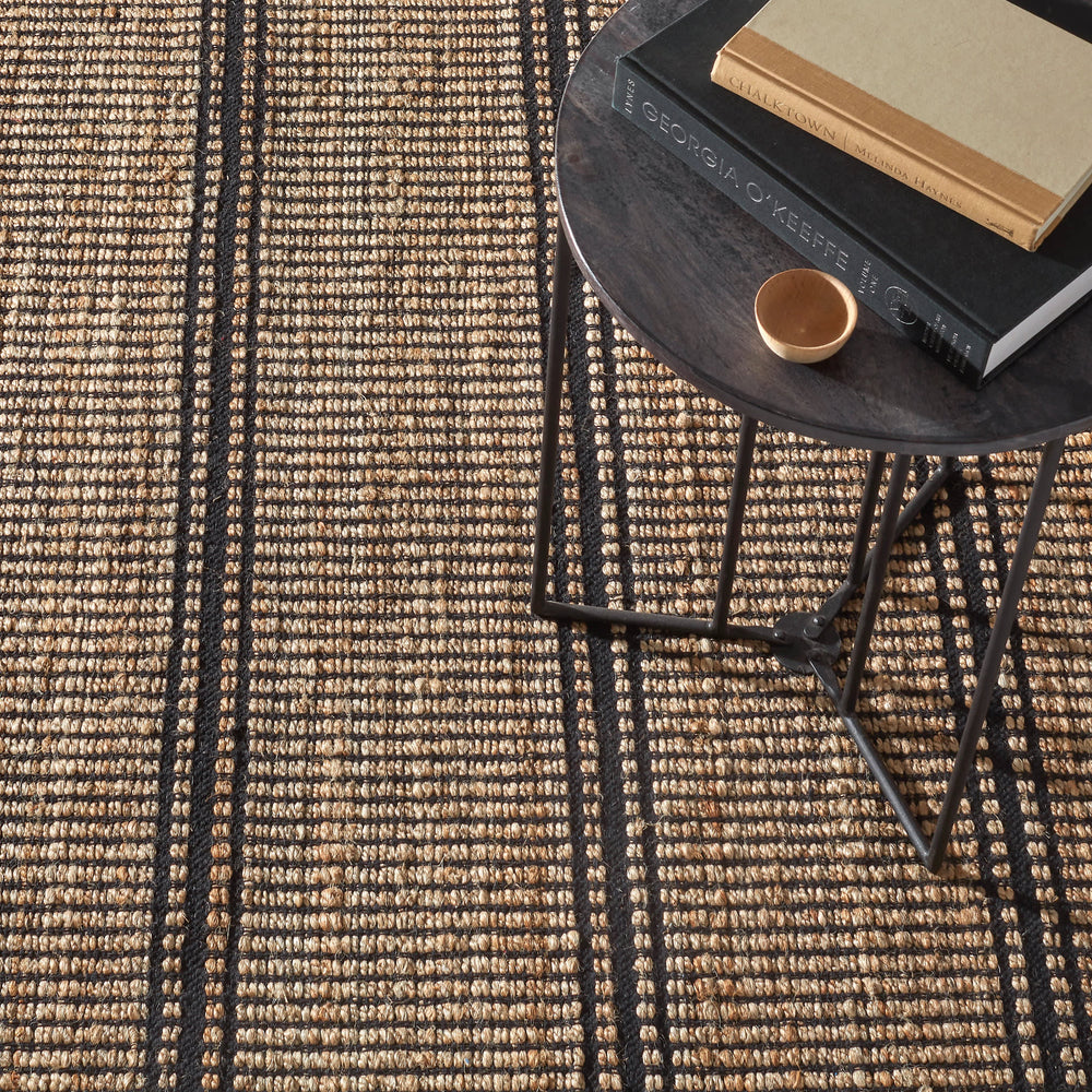 Arbor Handwoven Jute Rug | Black