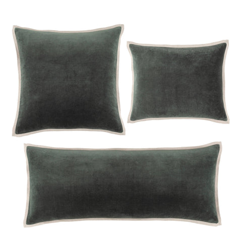 Gehry Velvet/Linen Decorative Pillow Cover | Everglade