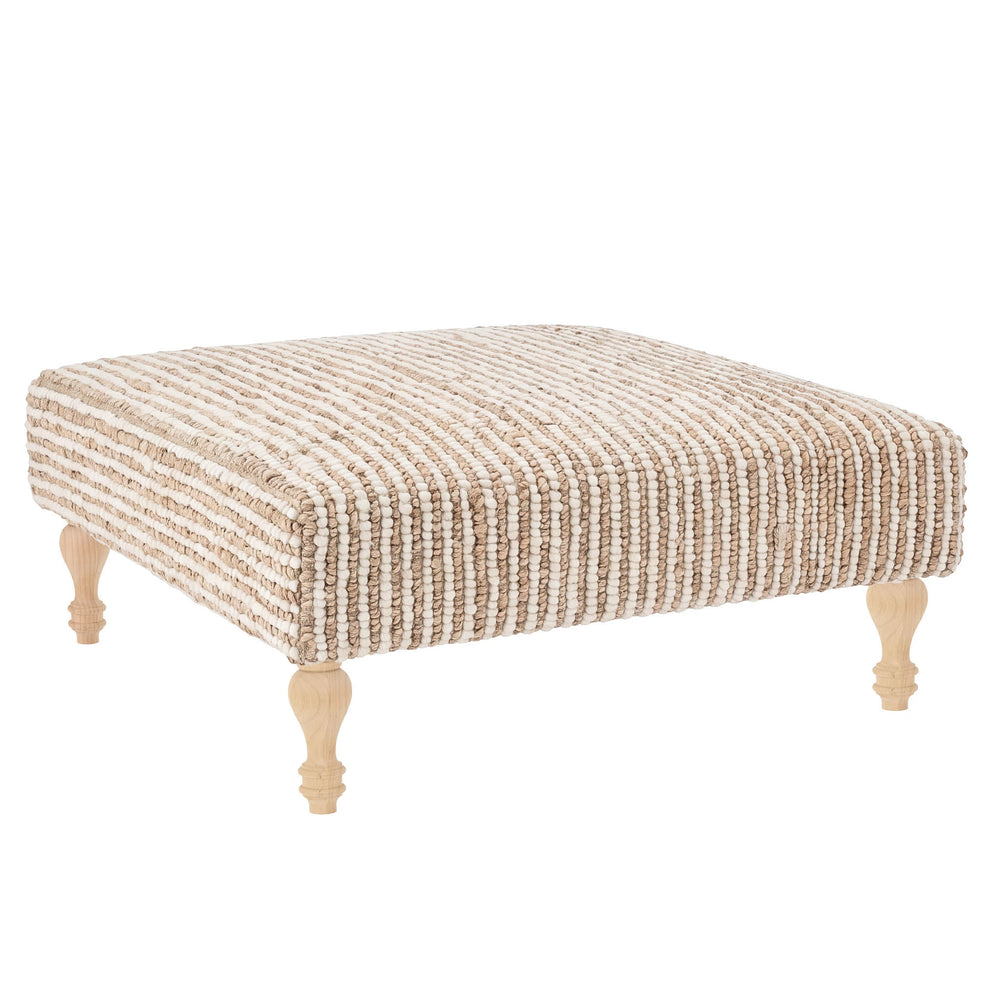 Twiggy Rug Ottoman | Natural