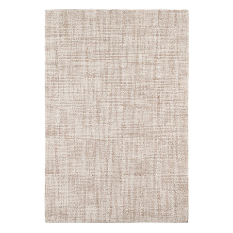 Crosshatch Ivory Hand Micro Hooked Wool Rug