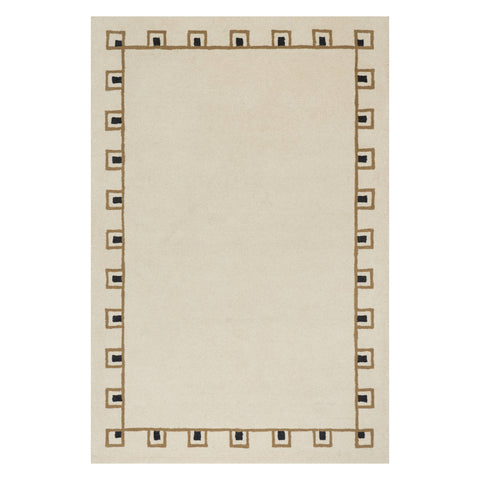 Yves Bordered Wool Rug by Nate Berkus | Ivory