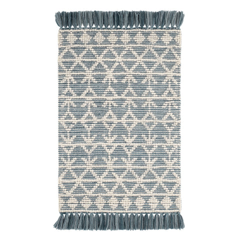 Pembrook Blue Handwoven Wool Rug