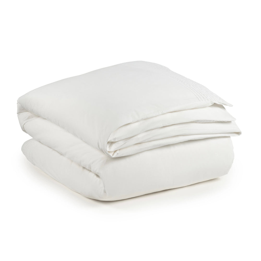 Faith Embroidered Duvet Cover | White