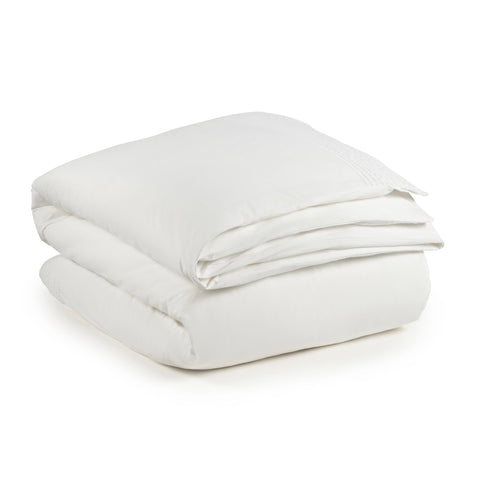 Faith Embroidered Duvet Cover | White