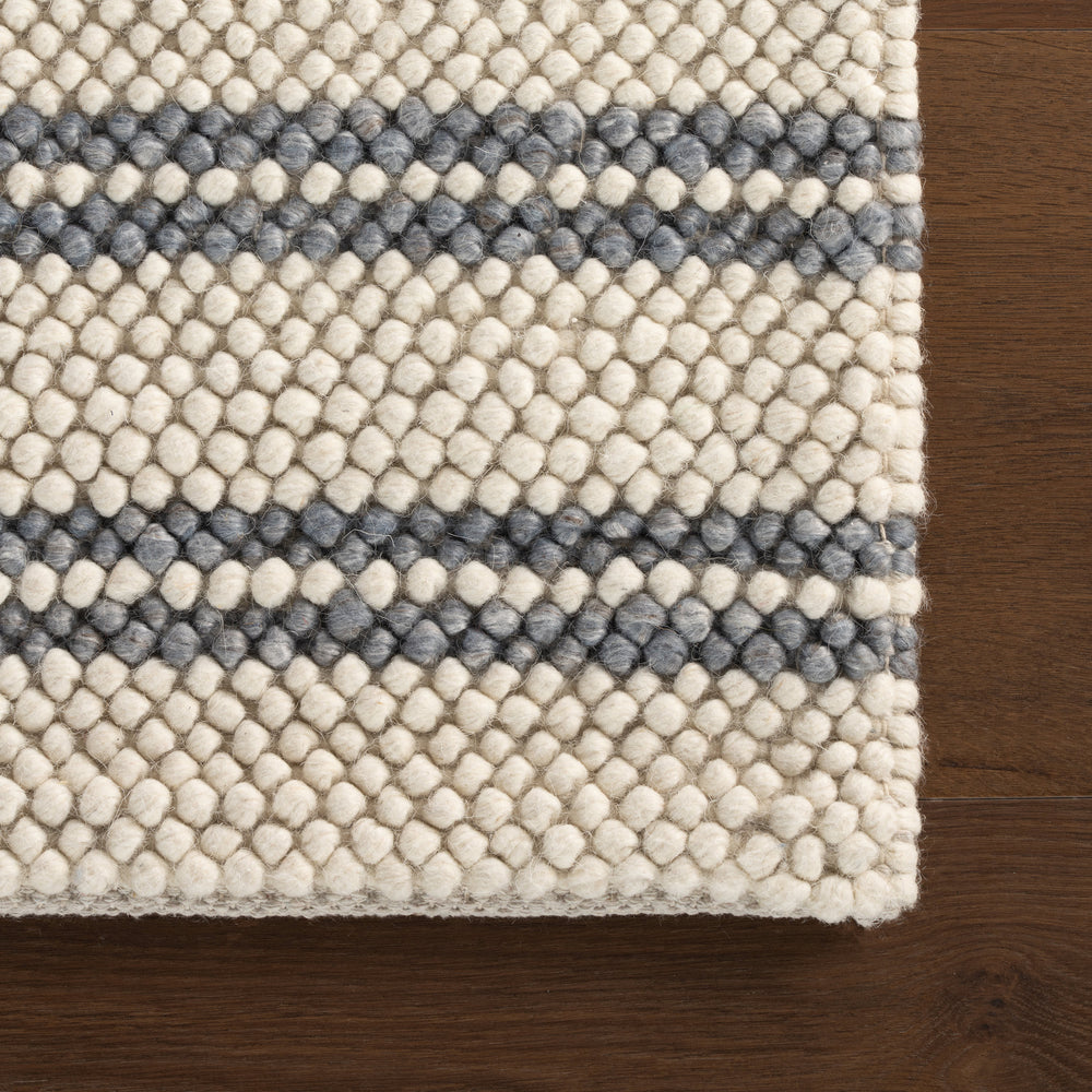 Venit Modern Striped Farmhouse Rug | Slate