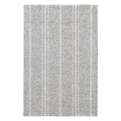 Melange Stripe Grey/Ivory Handwoven Indoor/Outdoor Rug