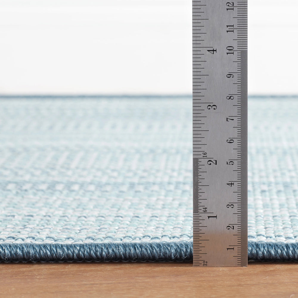 Lakeside Woven Indoor/Outdoor Custom Rug | Slate