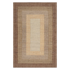 Tavira Modern Bordered Indoor Rug | Brown