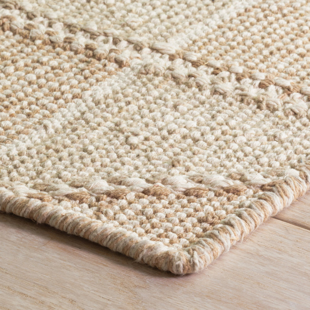Ojai Hand Loom Knotted Cotton Rug | Wheat