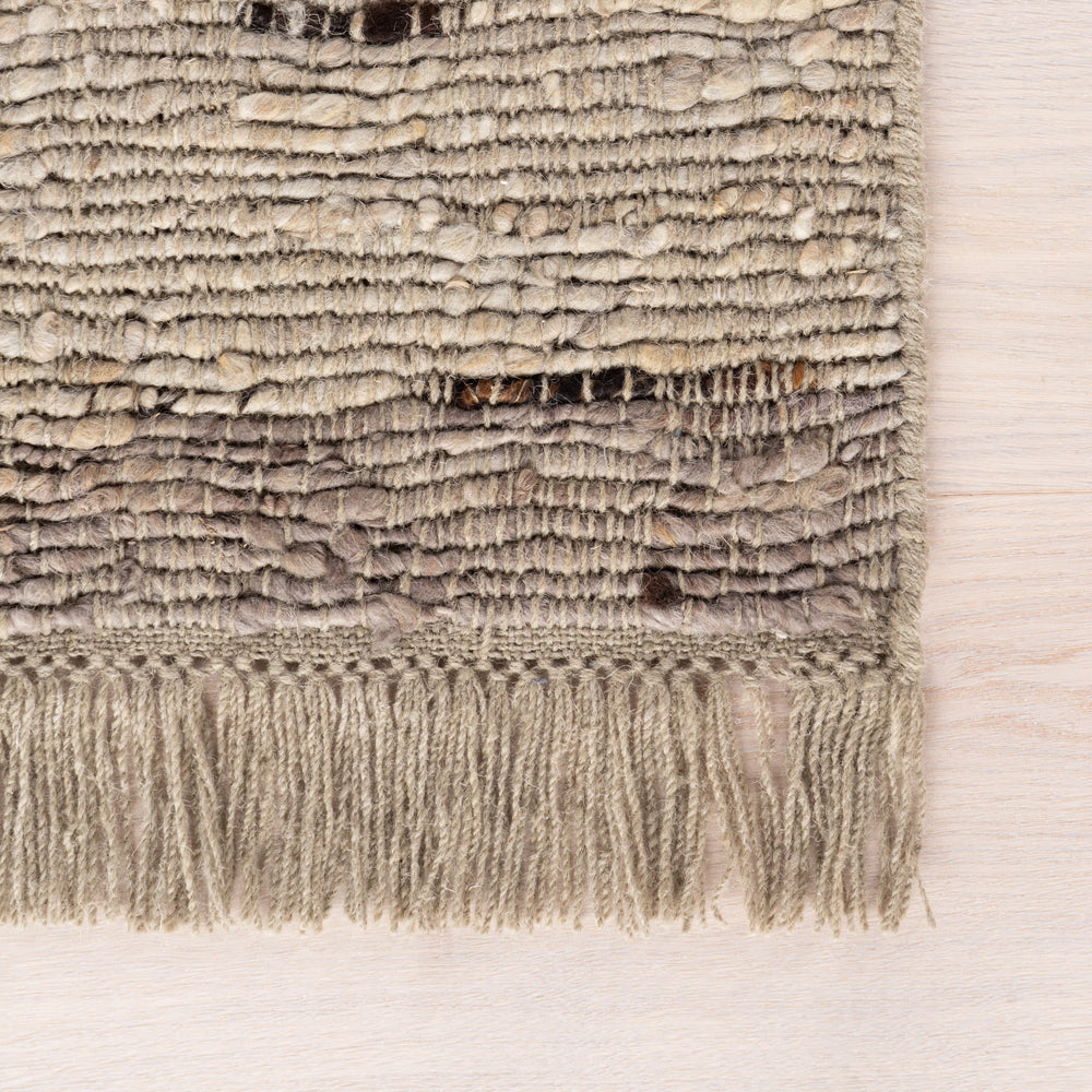 Cullen Hand Woven Wool Rug | Khaki Green