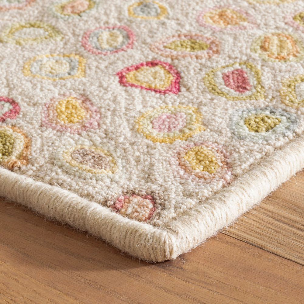 Cat's Paw Hand Micro Hooked Wool Custom Rug | Pastel