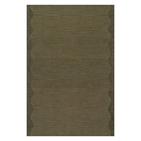 Ondine Solid Wool Rug by Nate Berkus | Green