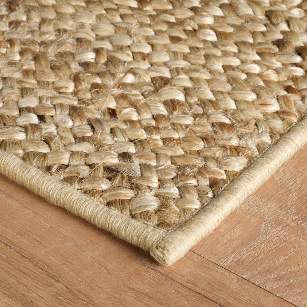 Collins Braided Woven Jute Custom Rug | Natural