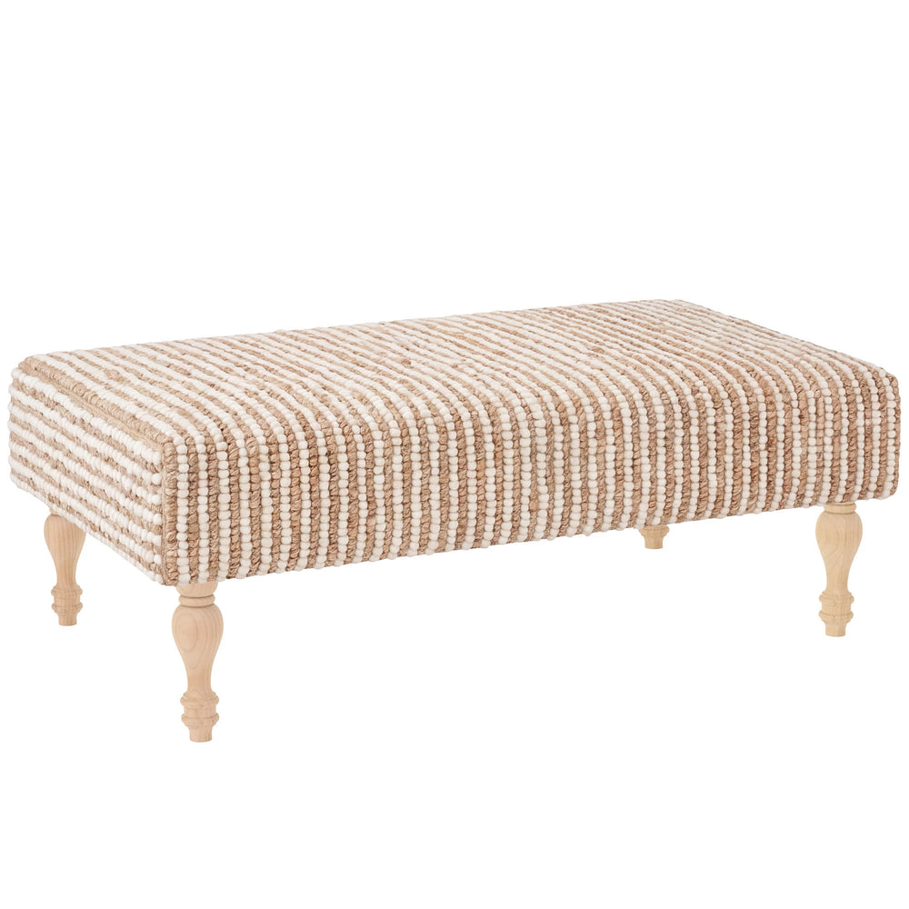 Twiggy Rug Ottoman | Natural