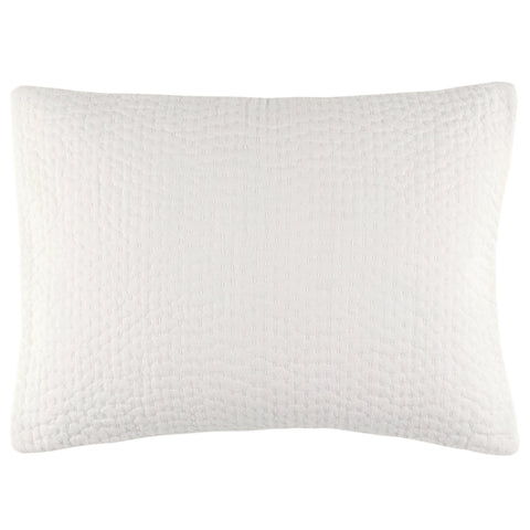 Seychelles Dove White Quilted Sham