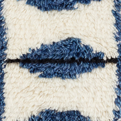 Noma Indigo Handwoven Wool Rug Swatch