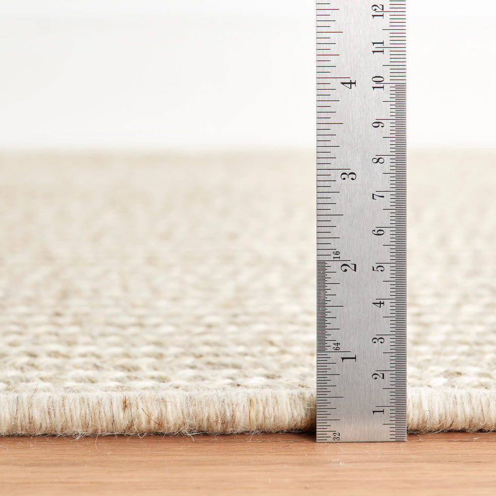 Merrill Woven Wool Custom Rug | Natural