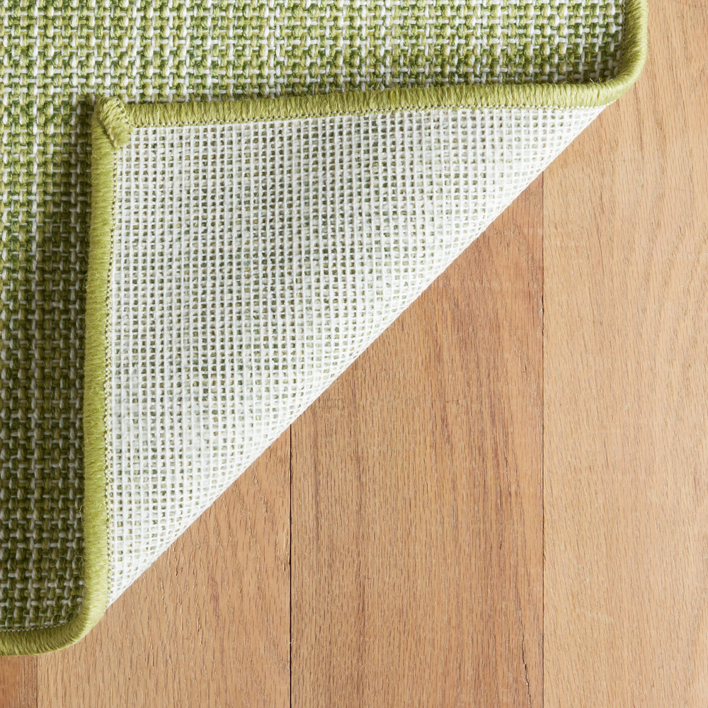Lakeside Woven Indoor/Outdoor Custom Rug | Green