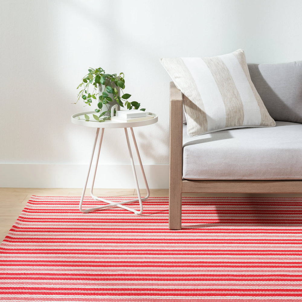 Awning Stripe Indoor/Outdoor Decorative Pillow Cover | Natural