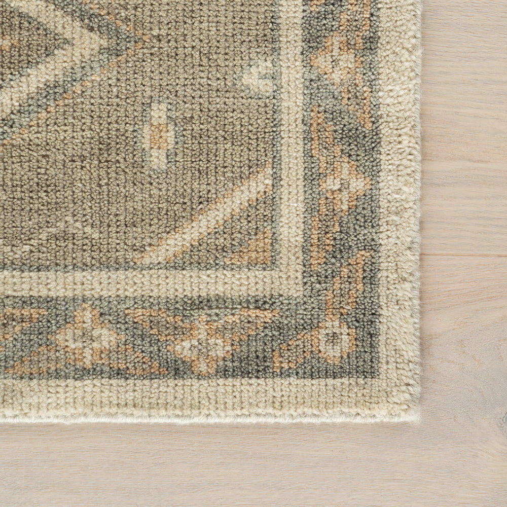 Griffin Hand Knotted Wool Rug | Sage Green