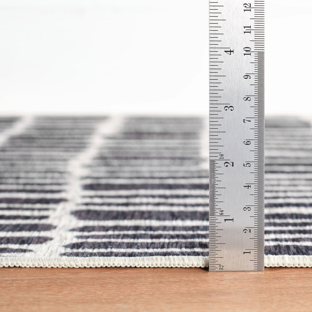 Roark Machine Washable Rug | Charcoal