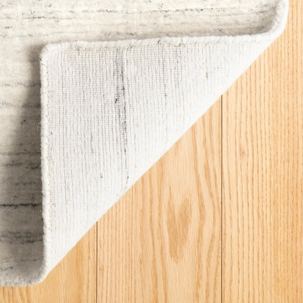 Nordic Hand Loom Knotted Performance Rug | White
