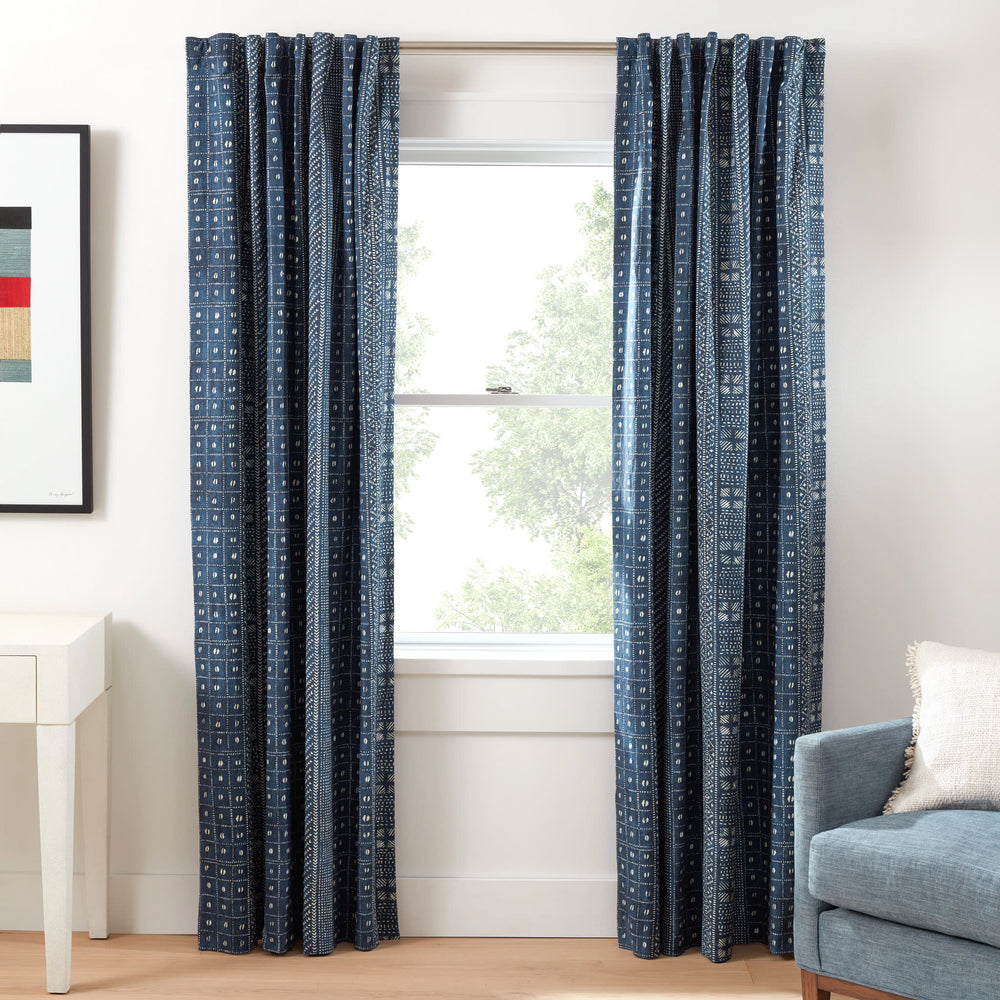 Kodi Batik Curtain Panel | Indigo
