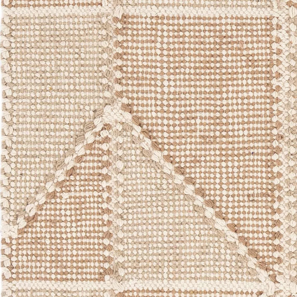 Ojai Hand Loom Knotted Cotton Rug Swatch | Wheat