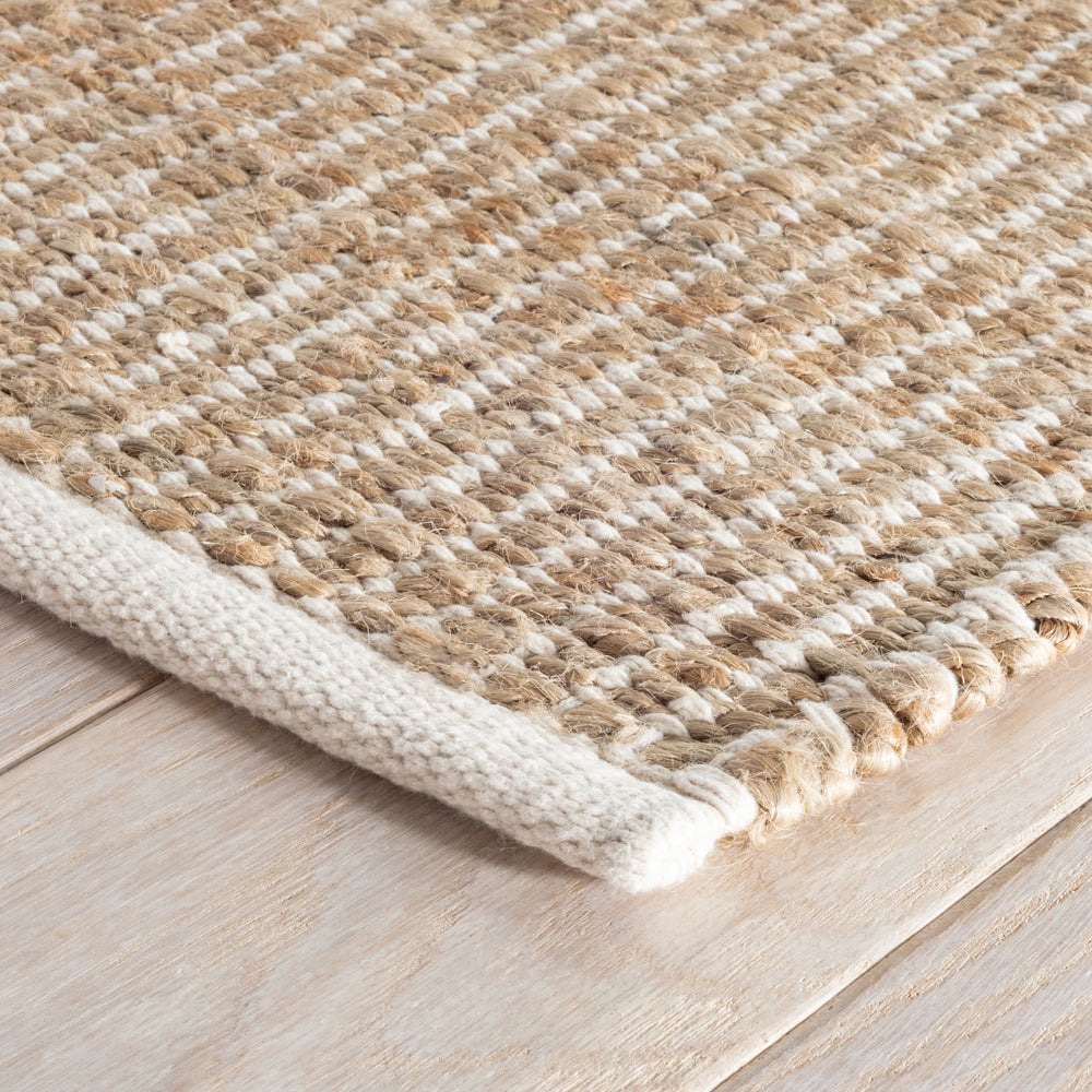 Gridwork Handwoven Jute Rug | Ivory