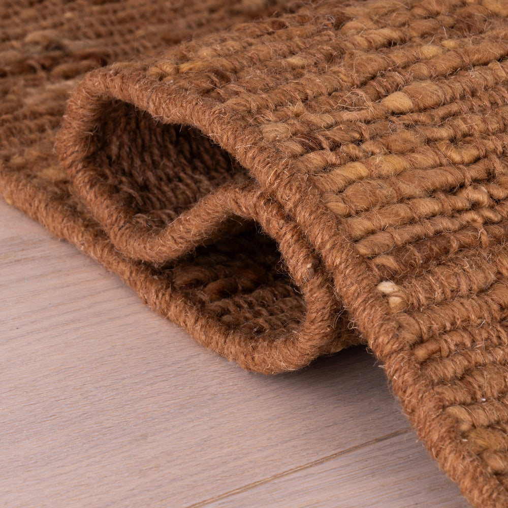 Cullen Hand Woven Wool Rug | Sienna Rust